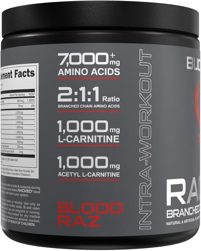 Bucked Up- BCAA RACKED??Branch Chained Amino Acids | L-Carnitine, Acetyl L-Carnitine, GBB | Post