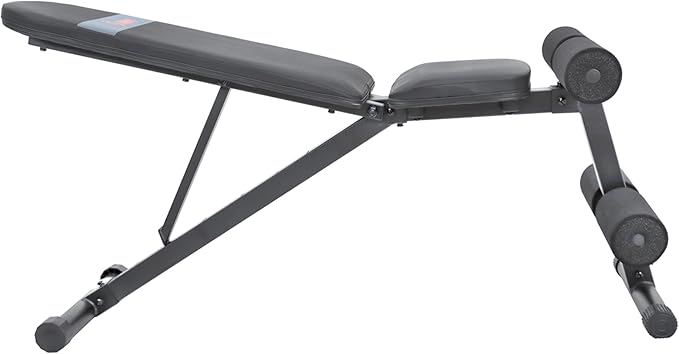 Sunny Health & Fitness Compact Premium Incline Bench Press Bar Rack Set & Optional Leg Extension