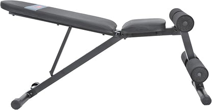 Sunny Health & Fitness Compact Premium Incline Bench Press Bar Rack Set & Optional Leg Extension