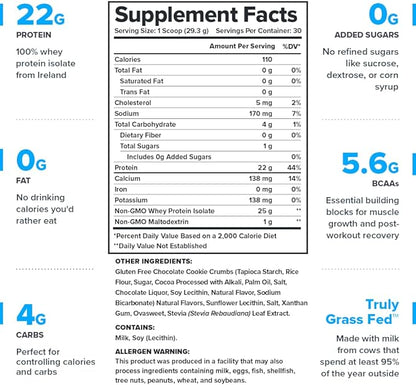 LEGION Whey+ Protein Whey Isolate from Grass Fed Cows - Whey Protein Isolate Powder Low Calorie