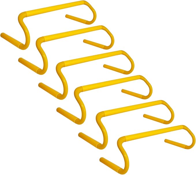 6 Pack Agility Speed Training Hurdles- 6" Detachable Agility Training Hurdles- Sports Practice