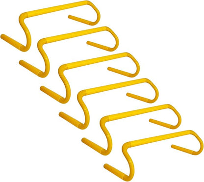 6 Pack Agility Speed Training Hurdles- 6" Detachable Agility Training Hurdles- Sports Practice