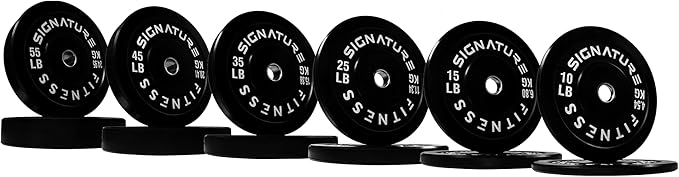 Olympic Bumper Plates Set, 2" Weight Plates for Strength Training & Weightlifting, Paris or Set or