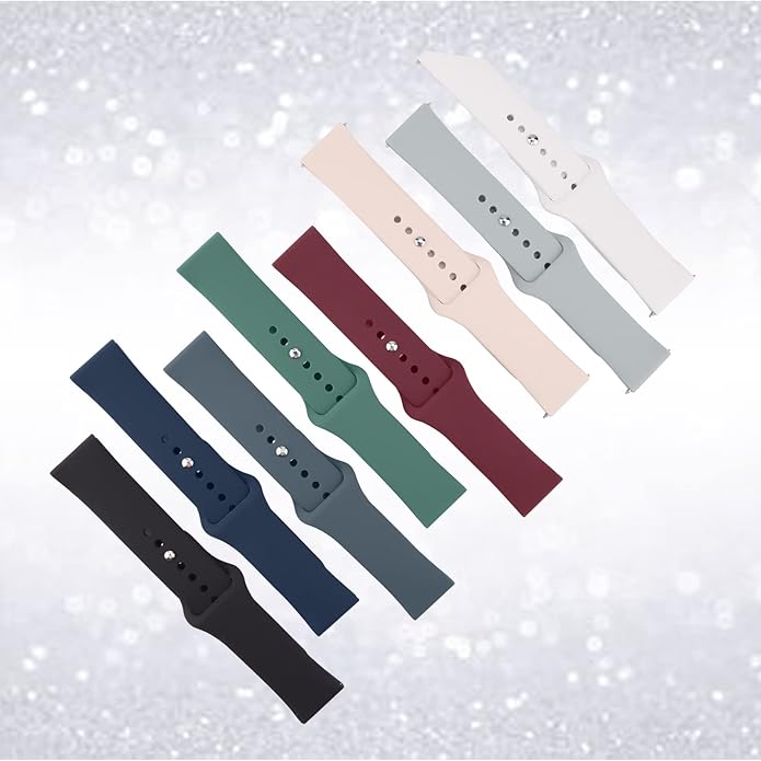 Amzpas Silicone Band for Coros PACE 2/ APEX 42mm/ APEX 2, 20mm Quick-Release Replacement Wristband