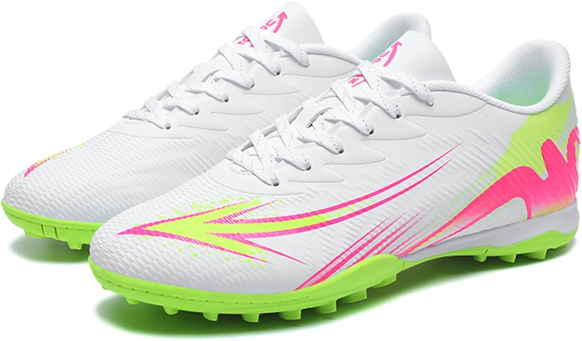 Men's High Top Soccer Shoes FG Long Spikes Adult Football Shoes Lightweight Professional Athletic