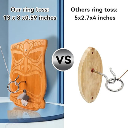 GSE Games & Sports Expert Ring Toss Game for Adults, Hook and Ring Toss Game Wall Mount for