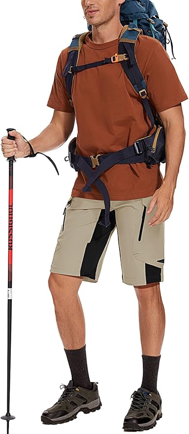 XKTTAC Men's Outdoor Quick Dry Lightweight Stretchy Shorts for Hiking, Tactical, Camping, Travel