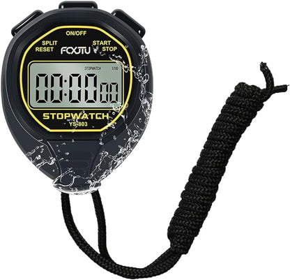 FCXJTU Digital Simple Stopwatch Timer, No Bells, No Alarm, Simple Basic Operation, Silent, Clear