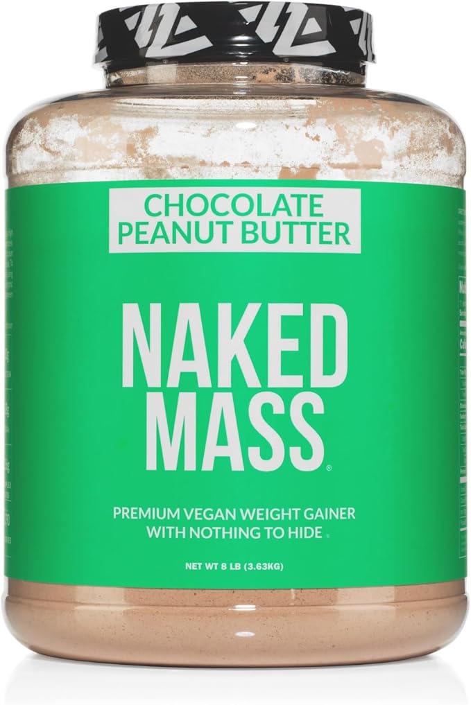 NAKED Vegan Mass - Chocolate Peanut Butter - 1,290 Calories, Nothing Artificial, All Natural