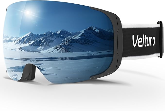 Ski Goggles for Men Women Adult & Youth, OTG Snowboard Goggles Anti Fog, Snow Goggles UV Protection