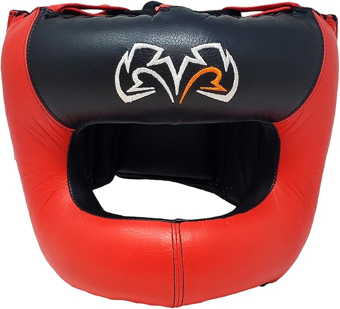 RIVAL Boxing RHGFS3 Face-Saver Sparring Headgear - Wide Eye Opening, Premium Leather, and