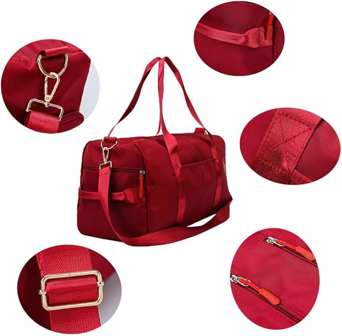 KARRESLY Sports Gym Bag for Women or Men Travel Duffel Bag with Wet Pocket and Shoes Compartment