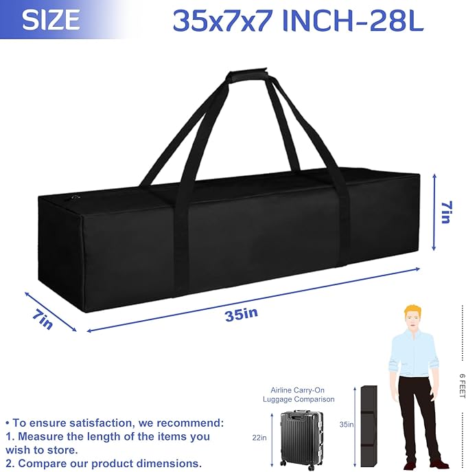 INFANZIA 35inch Sports Duffel Travel Bag, 28L Extra Large Duffel Luggage Bag with Upgrade Zipper