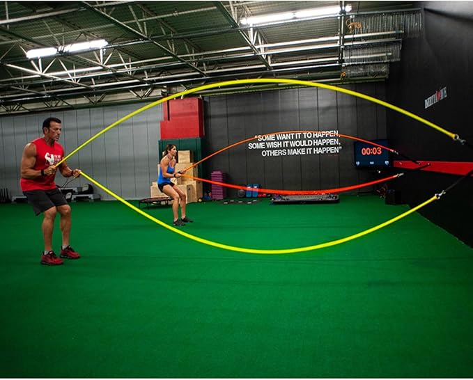 Dynamic Rubber Battle Ropes Alternative for Home and Gym | Maximize Calorie Burn | Revolutionary