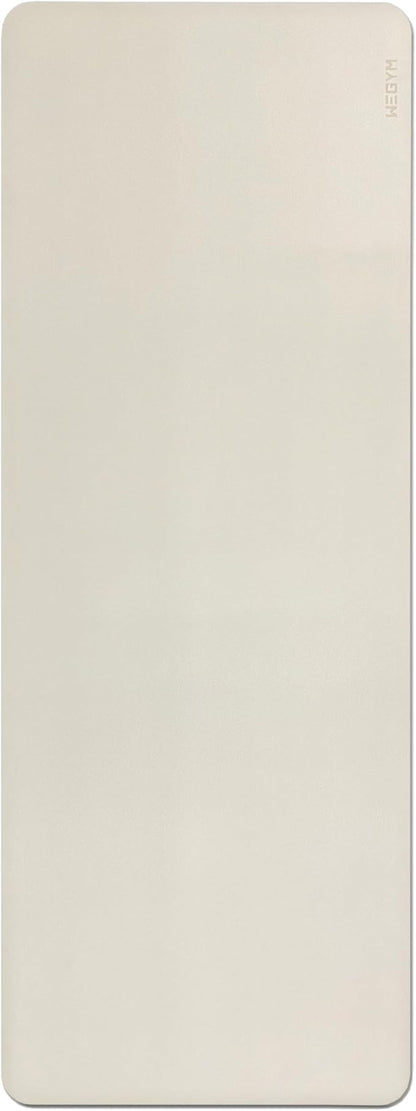 4mm Cushioned Exercise Mat for Yoga & Pilates - Anti Slip, Polyurethane with Suede Top & Carrying