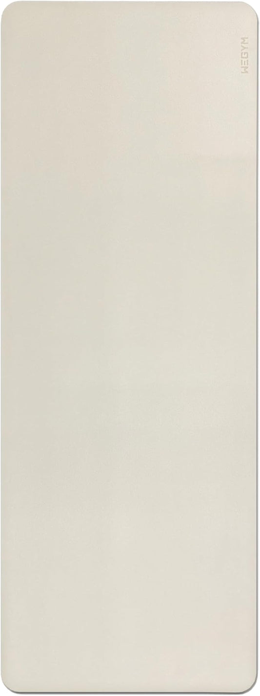 4mm Cushioned Exercise Mat for Yoga & Pilates - Anti Slip, Polyurethane with Suede Top & Carrying
