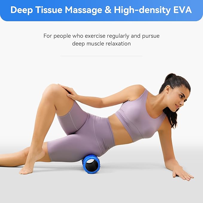 Foam Roller Medium Density Back Roller for Deep Tissue Muscle Massage of The Back and Leg Muscles