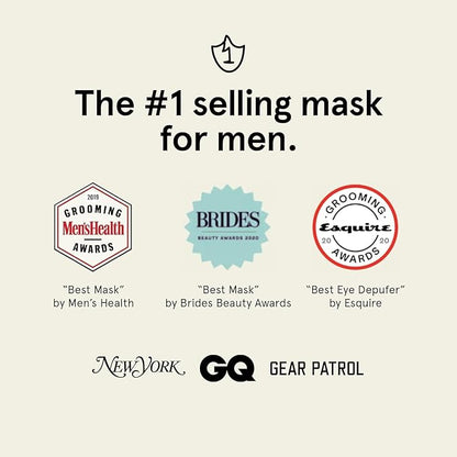 BRO MASK: Korean Face Mask for Men | 2 Pc. Hydrating Anti Aging Sheet Masks Contain Vitamin C