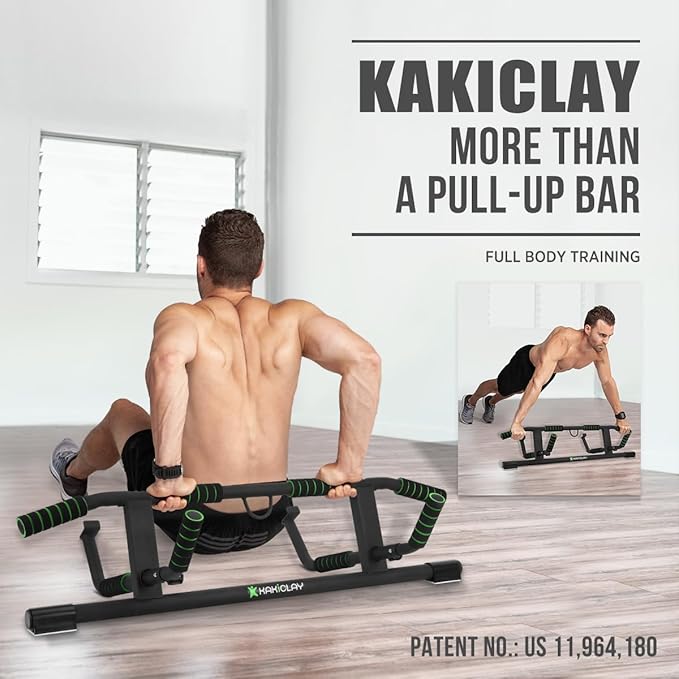 2025 Upgrade Multi-Grip Pull Up Bar with Smart Larger Hooks Technology - USA Original Patent