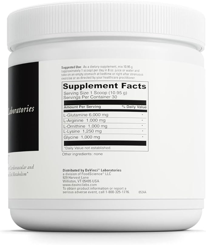 DAVINCI Labs Maxi-HGH - Amino Acid Supplement to Support Cardiovascular System, Muscle Recovery