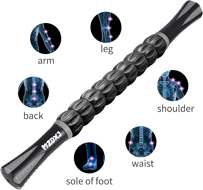 Muscle Roller Stick for Athletes - Deep Tissue Fascia Blaster & Roller Massager for Myofascial Pain