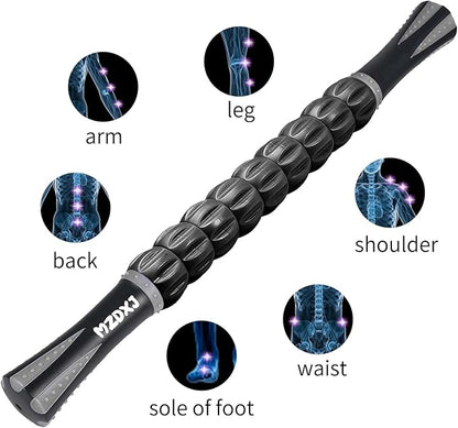 Muscle Roller Stick for Athletes - Deep Tissue Fascia Blaster & Roller Massager for Myofascial Pain