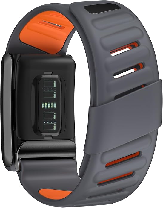 Comfort Durable Silicone Wristband Compatible with WHOOP 4.0 Band, Soft Silicone Sports Loop Strap