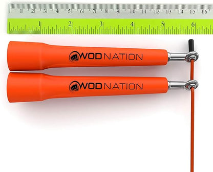 WOD Nation Adjustable Speed Jump Rope For Men, Women & Children - Blazing Fast Fitness Skipping