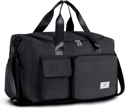 FIORETTO Women's Gym Duffle Bag with Shoes Compartment, 37L Capacity, Ideal for Travel, Gym