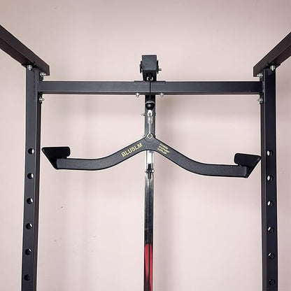 LAT Pull Down Bar for Cable Machine, LAT Pulldown Attachments T Bar V Bar Cable Attachment, Back