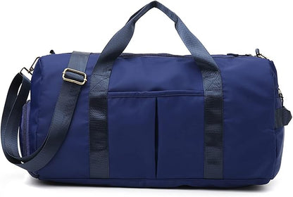 ZUEVI Sports Gym Duffel Bag for Men or Women Waterproof Weekender Travel Bag with Shoes Compartment