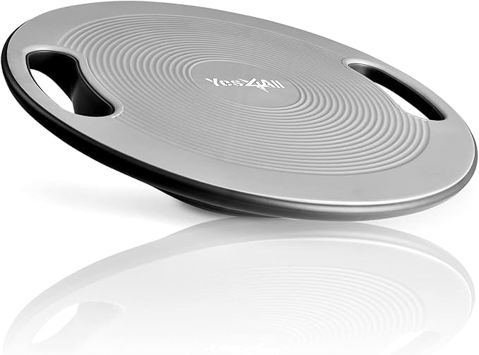 Yes4All Upgraded Wobble Balance Board, 16.34" TPE Non-slip, Stability Board for Home Gym, Standing