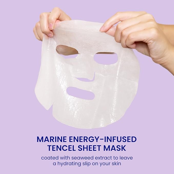 FACETORY K Beauty Face Mask Skin Care - SEA THE RADIANCE PLUMPING Sheet Mask with Peptides &