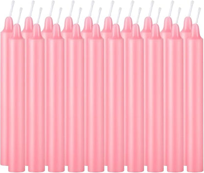 Set of 40 Pink Candles ??Spell Chime Candles for Valentine's Day,Wedding,Rituals, Prayer