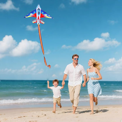 Fighter Jet Kites for Kids & Adults - Durable Airplane Kites for Boys Ages 8-12 & 4-8 with Kite