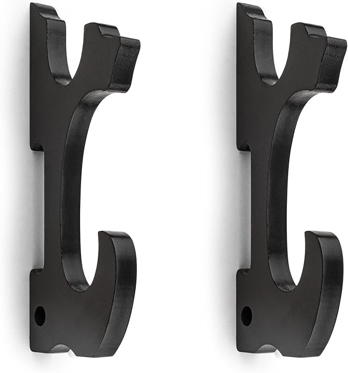 Sword Holder Wall Mount 2-Tier Hook Katana Holder Adjustable Display Hanger for Samurai Sword Tanto
