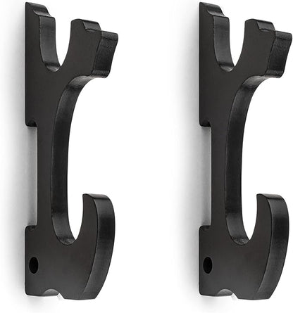 Sword Holder Wall Mount 2-Tier Hook Katana Holder Adjustable Display Hanger for Samurai Sword Tanto