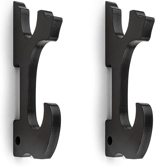 Sword Holder Wall Mount 2-Tier Hook Katana Holder Adjustable Display Hanger for Samurai Sword Tanto