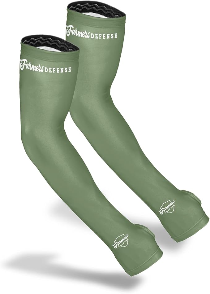 FARMER'S DEFENSE Sleeves | UV Cooling Sleeves | Anti-Scratch Sun Protection Arm Sleeves for