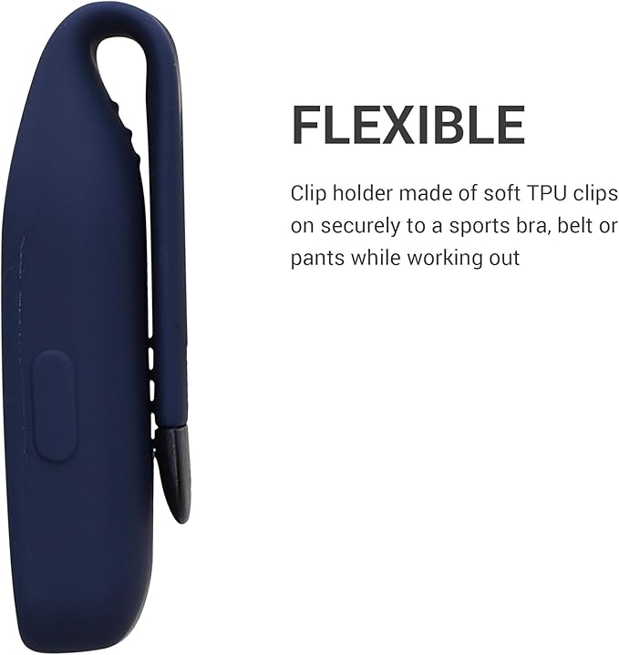 kwmobile 2X Clip Holders Compatible with Huawei Band 10/9 / 8 - Clip-On Holder Replacement Set