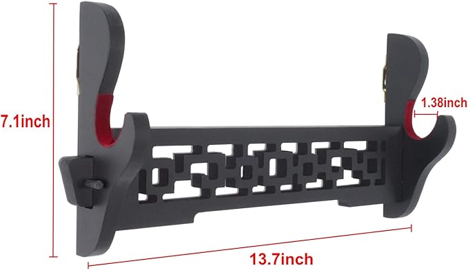 Eforlife Sword Holder Wall Mount Samurai Sword Katana Wakizashi Display Holder Stand Bracket Hanger
