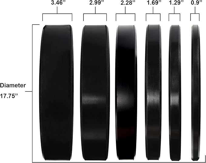 Olympic Bumper Plates Set, 2" Weight Plates for Strength Training & Weightlifting, Paris or Set or