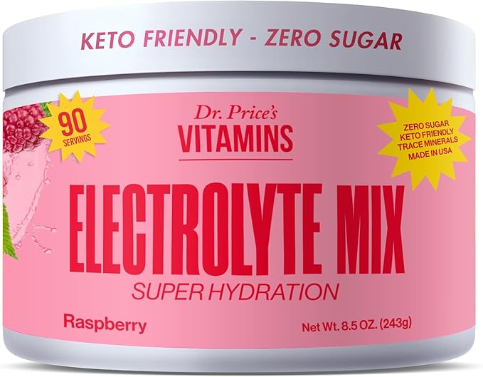 Dr. Price’s Electrolyte Mix | Sugar-Free Hydration Powder with 72+ Trace Minerals | No Sugar