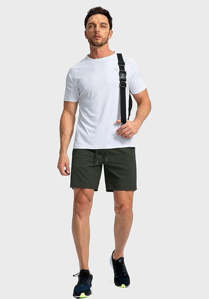 Men's Running Shorts with Zipper Pockets 9 Inch/ 7 Inch / 5 Inch Lightweight Quick Dry Gym Workout