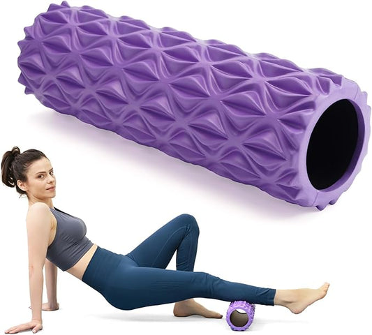 Foam Roller - 15 inch Deep Tissue Massager for Muscle Massage, Myofascial Trigger Point Release
