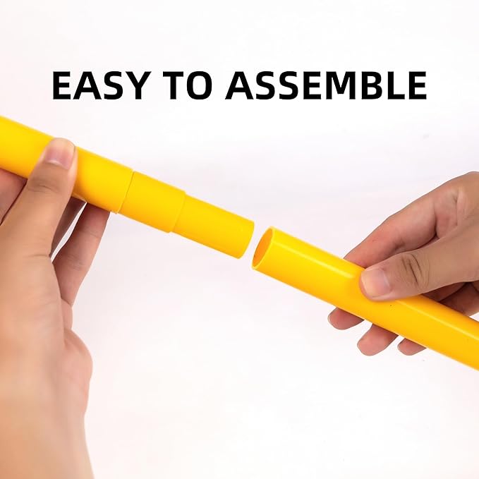 6 Pcs 5FT Agility Training Poles for Soccer,Basketball,Football,Dog,Horse Training-Adjustable Speed
