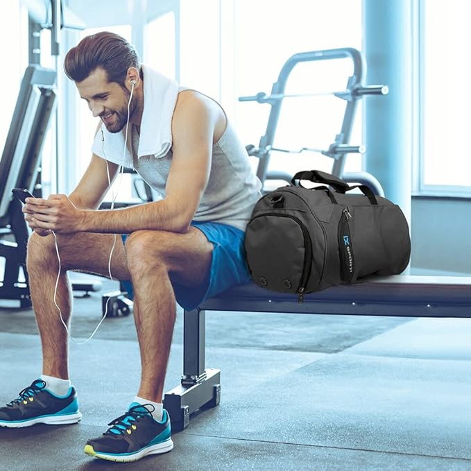 INOXTO Small Sports Gym Bag，Travel Duffel Bag with Dry Wet Pocket and Shoes Compartment for Women