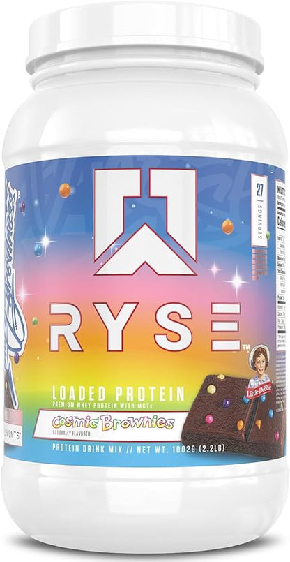 RYSE Loaded Protein Powder - Little Debbie Cosmic Brownie - 25g Whey Protein Isolate & Concentrate