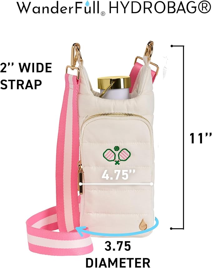 WanderFull® Original HydroBag® Collection, Water Bottle Holder w/Strap & Phone Pocket, Hands-Free
