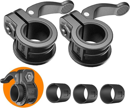 Mini Barbell Clips 1 inch I Multi-Size Adjustable Barbell Collar I 1 inch Barbell ClampsIQuick